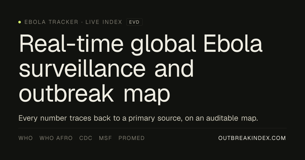 Ebola Tracker — Глобальный мониторинг Эболы в реальном времени и карта ...